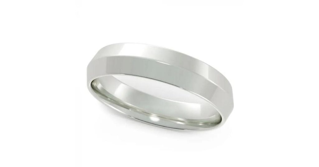 Knife Edge Unique Mens Wedding Bands