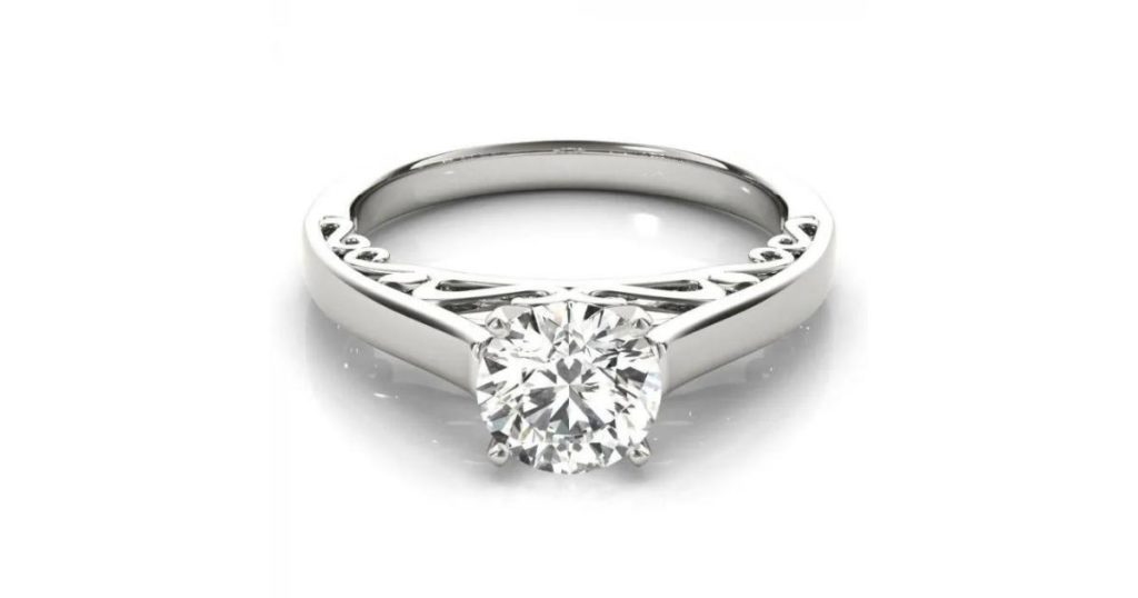 Shop the Antique Solitaire Ring: types of wedding rings. 