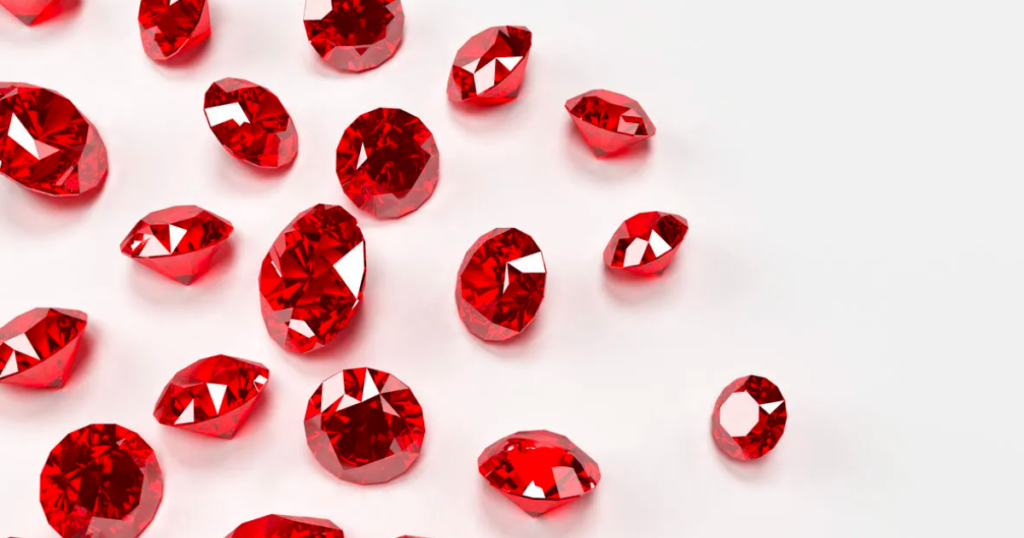 Ruby gemstones