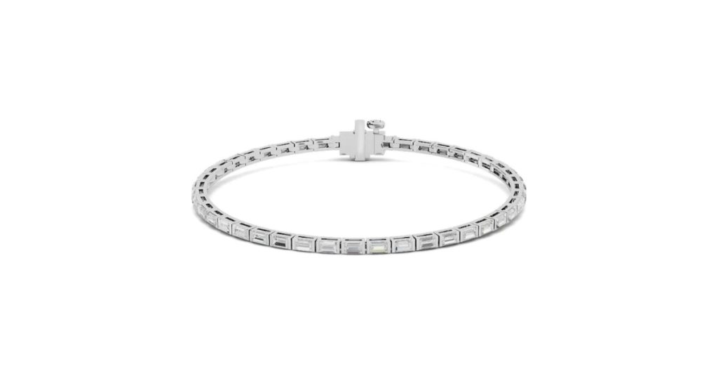 2 1/2 ct. tw. East West Baguette Tennis Bracelet