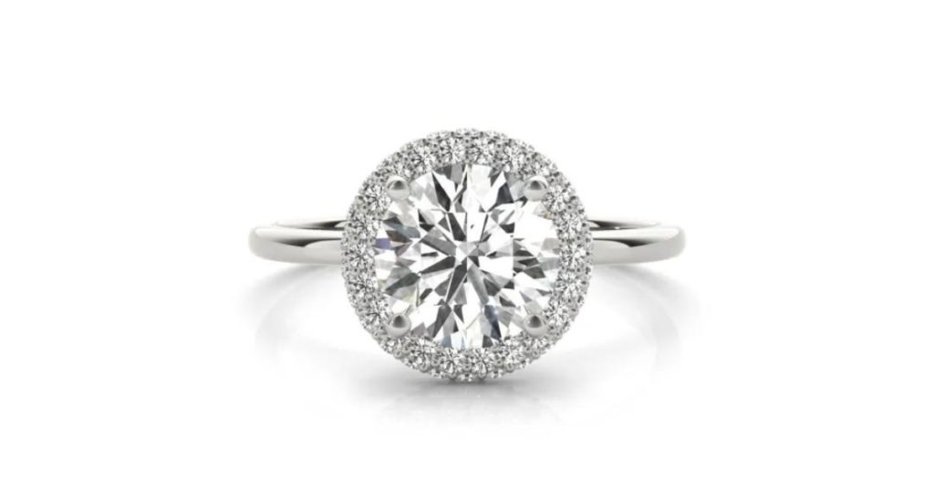 Ava Halo Ring. Coolest Engagement Ring. 