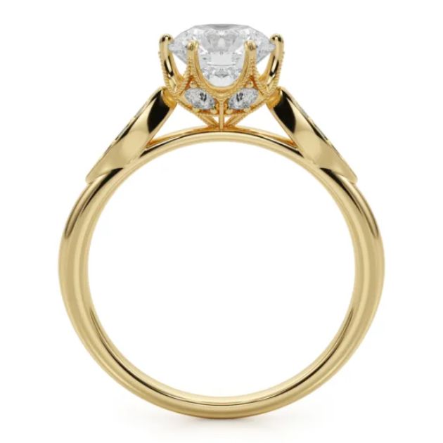 Noelle Ring + Side View | Basket Prong Setting