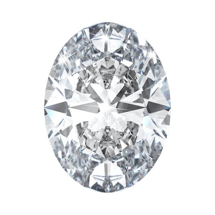 oval-shaped diamond