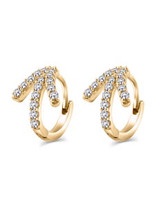Arrow Diamond Huggie Earrings (1/5 ct. tw.)