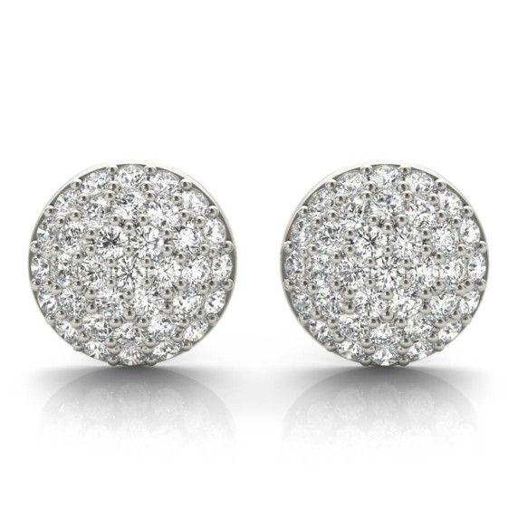 “Tinsley Petite Pavé Dome Earrings featuring a rounded silhouette with pavé-set lab-grown diamonds.”