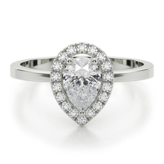Pear cut promise ring hot sale