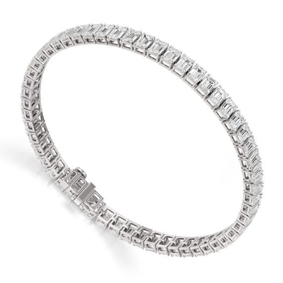 15 ct. Tennis Bracelet in 14k White Gold - Clean Origin