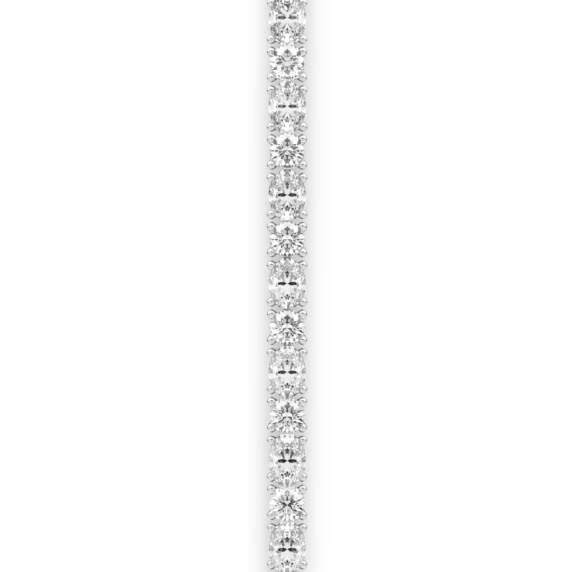 Ohne Mindestpreis - Tennisarmband - 14 Kt Weißgold - 5.48ct. Tw