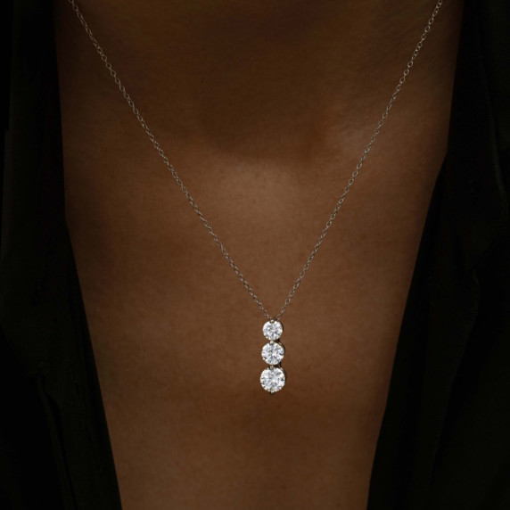 2 ct. tw. Classic 3 Stone Pendant