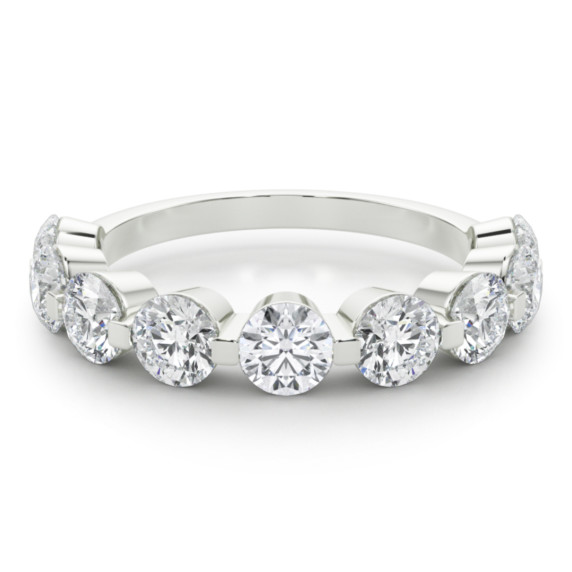 2 ct. tw. 9 Stone Single Shared Prong Band Clean Origin Clean Origin