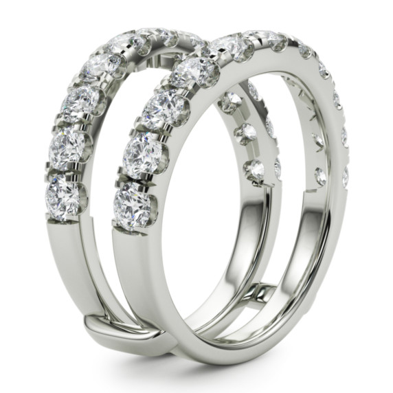 2 ct. tw. Chevron Ring Enhancer Clean Origin Clean Origin