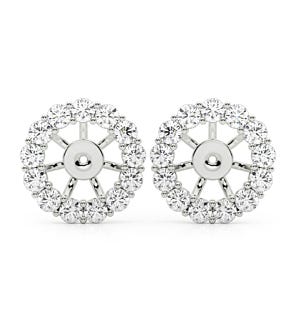 Halo Jackets for 2 ct. tw. Round Stud Earrings