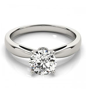 Tapered Solitaire Ring      