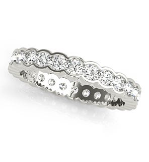 2.5mm Scalloped Channel Eternity Band