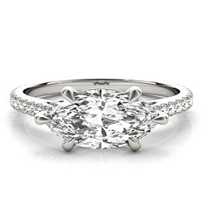 Arielle Ring 14K White Gold Marquise