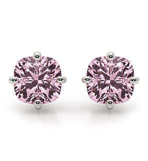 Cushion Pink Diamond Stud Earrings (1 1/2 ct. tw.)