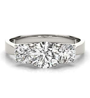 1 1/2CT Total Weight Classic 3 Stone Ring