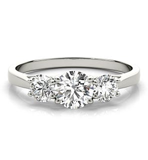 1CT Total Weight Classic 3 Stone Ring