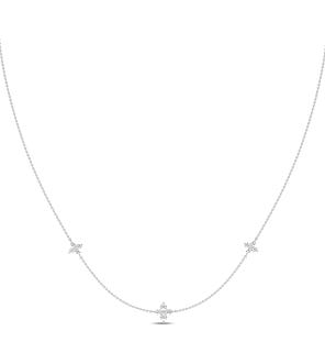 1 ct. tw. Triple Clover Station Necklace