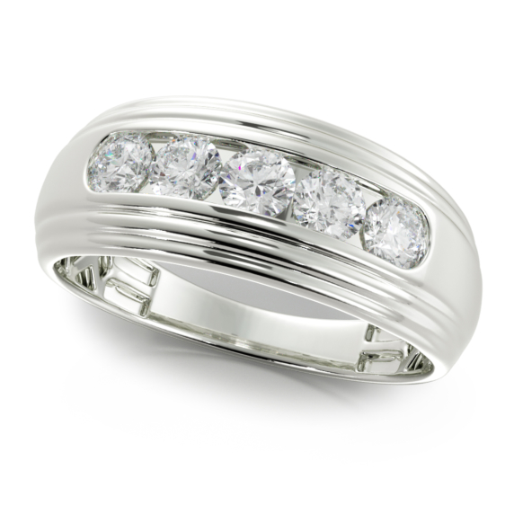 ½ ct. tw. 5 Stone Men’s Diamond Band