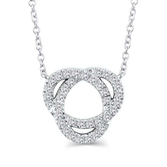 Trio Infinity Necklace (1/4 ct. tw.)