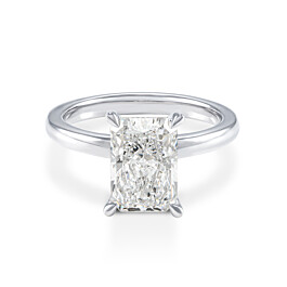 3 ct. tw. Radiant Lab Grown Diamond Solitaire Ring
