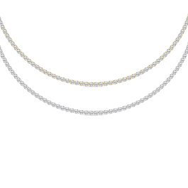 7 ct. tw. Straight Line Tennis Necklace - Clean Origin