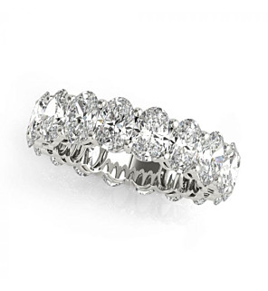 6.2mm Oval Eternity Band