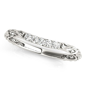 Filigree 3 Stone Band