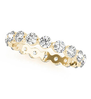 2.9mm Single Prong Eternity Band