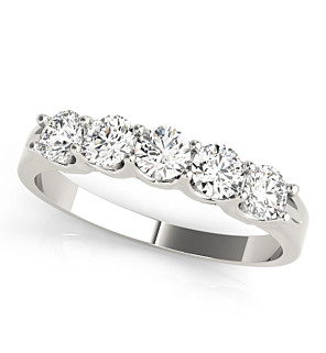 1/2 CT. TW. Tiara 5 Stone Diamond Ring