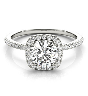 Delicate Halo Ring
