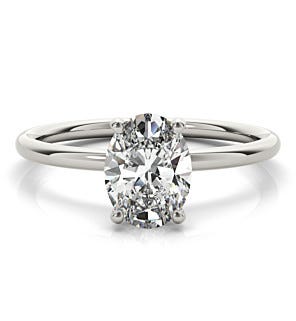 Beverly Ring with 2 ct. Oval Lab Diamond