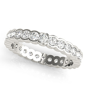 3.0mm Scalloped Channel Eternity Band