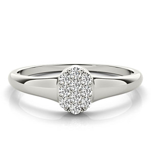 Tinsley Pavé Oval Signet Ring