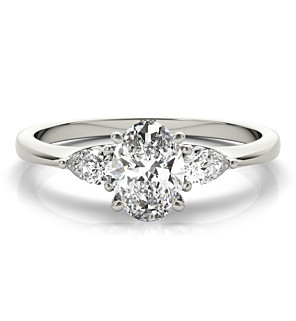 Norah 3 stone engagement ring