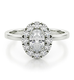 Priya Oval Halo Promise Ring