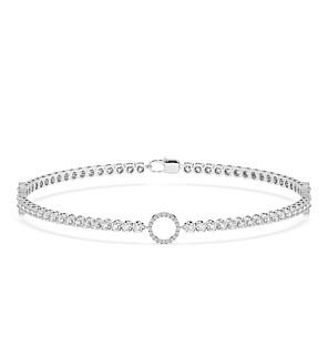 Minimalist Round & Linear Diamond Bracelet