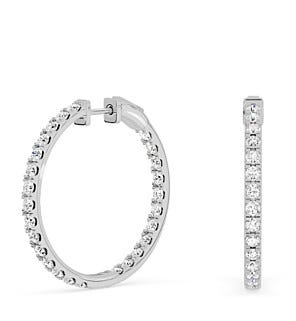 3 ct. tw. Round Inside-Out Hoops