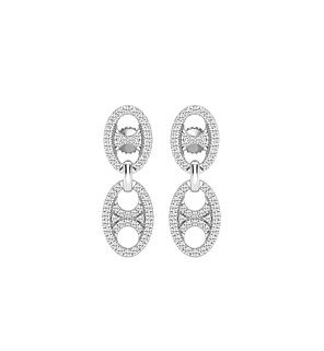 Round Oval Shape Drop Earrings