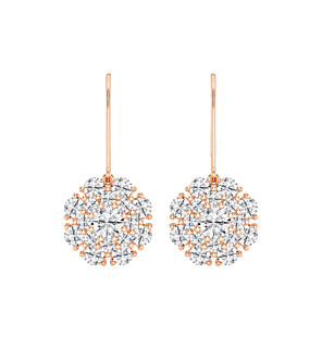 Round Vintage Multidimensional Fashion Earrings