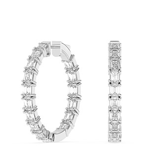 8 ct. tw. Radiant-cut Hoop