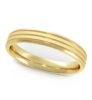 Chris Band 4mm 18K Yellow Gold
