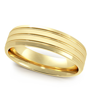 Chris Band 6mm 18K Yellow Gold