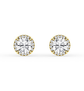 1 3/5 ct. tw. Luna Halo Earrings