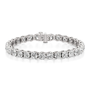20 ct. tw. Round Lab Grown Diamond Tennis Bracelet in 14k White Gold