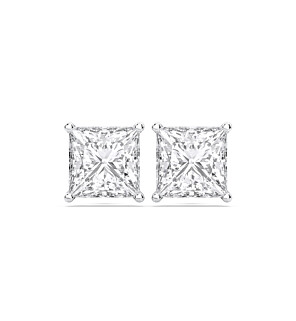LG-KJE13884PRN5GW4 5 ct. tw. Princess 4-Prong Studs in 14k White Gold