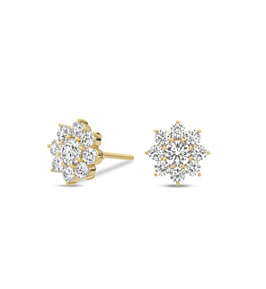 1 ct. tw. Starburst Luminary Studs