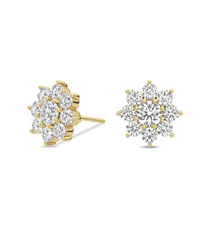 2 ct. tw. Starburst Luminary Studs