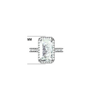 6 1/4 ct. tw. Radiant Halo Engagement Ring 14K Yellow Gold